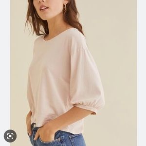 Amour Vert NWT Clarissa top in Champagne